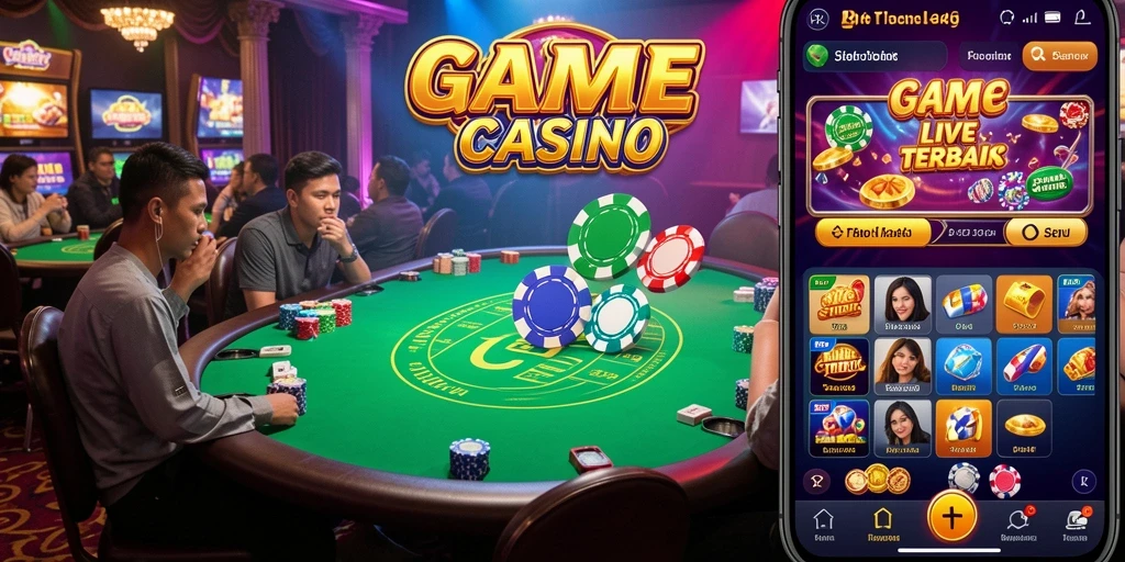 Tampilan menarik dari gameplay Live Casino di 3446.