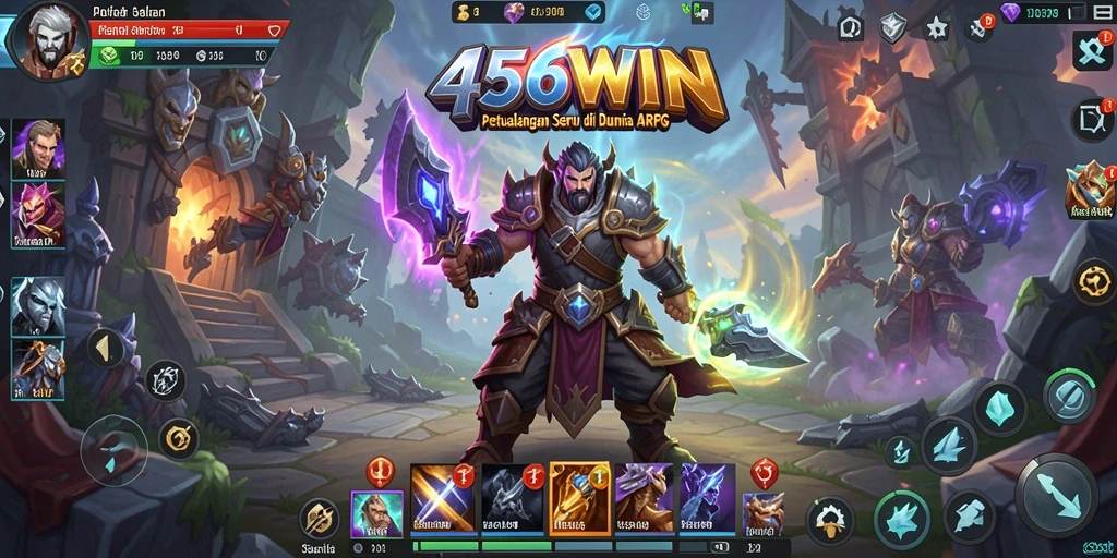 Tampilan aksi seru dalam gameplay ARPG 456WIN.