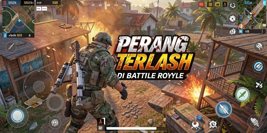 Gameplay menegangkan di 555ZK dengan aksi pertempuran yang seru.
