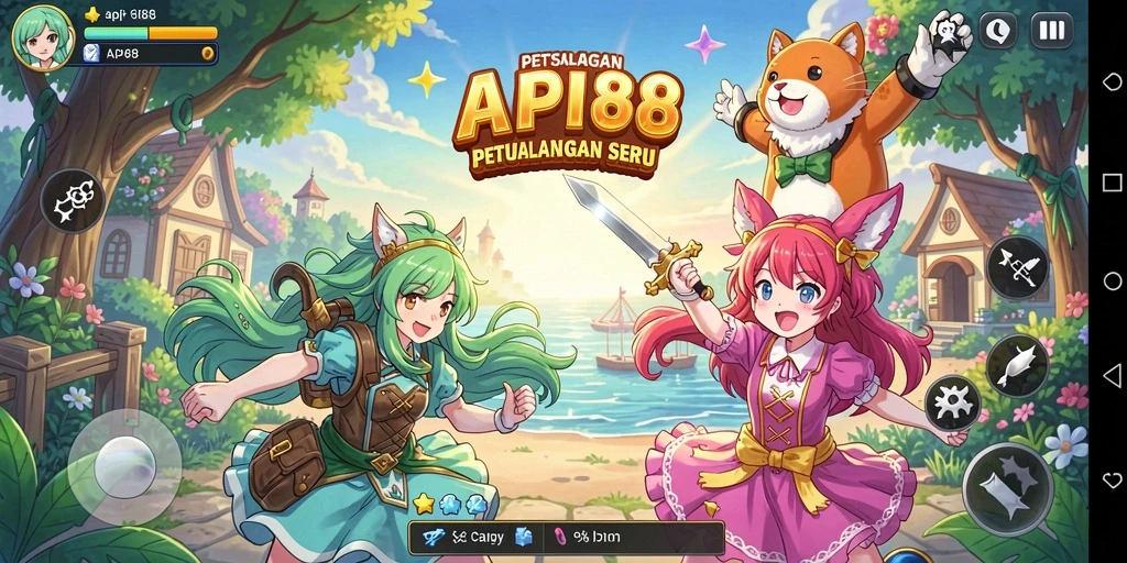 Tampilan gameplay yang menakjubkan dan seru dari API88.