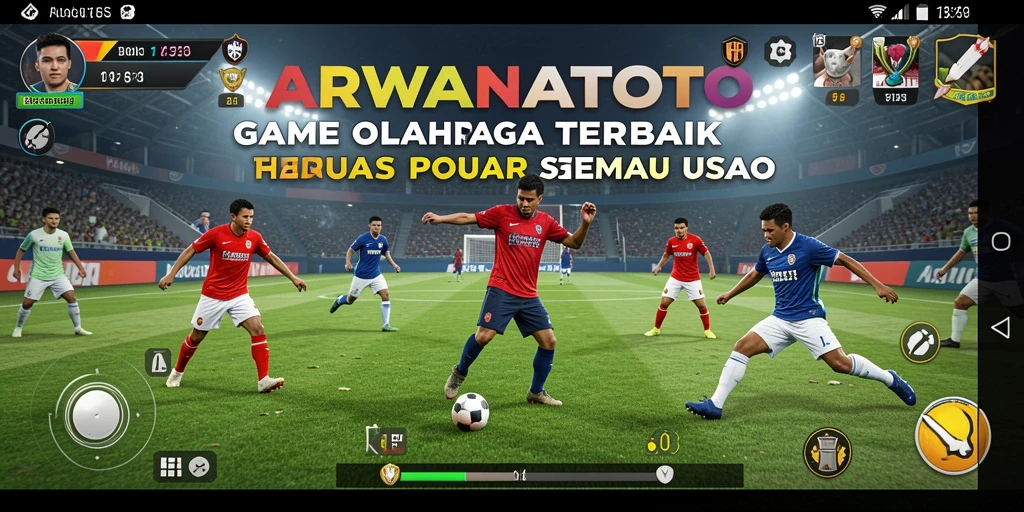 Screenshot gameplay ARWANATOTO menampilkan aksi olahraga yang menyenangkan.