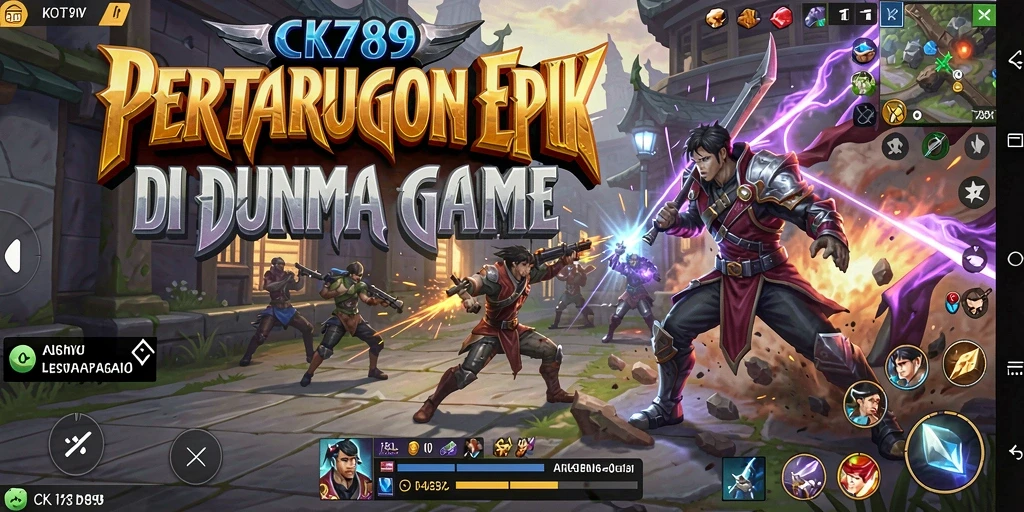 Gameplay CK789 menunjukkan pertarungan seru dengan karakter yang menakjubkan.