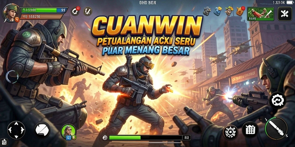 Tampilan gameplay mendebarkan dari CUANWIN yang penuh aksi.
