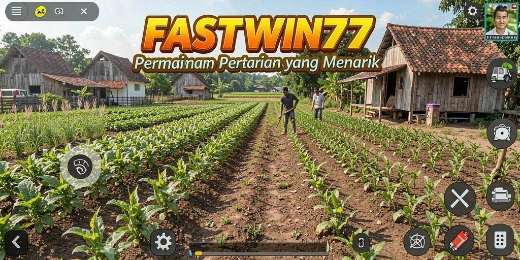 Tampilan gameplay seru dalam permainan pertanian FASTWIN77.