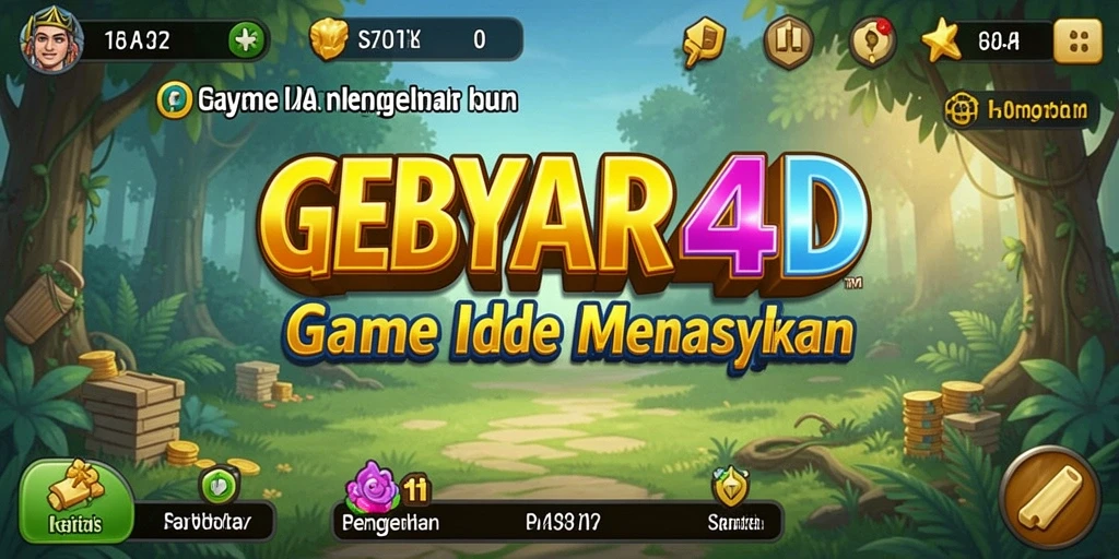 Tampilan gameplay GEBYAR4D yang ceria dan menarik.