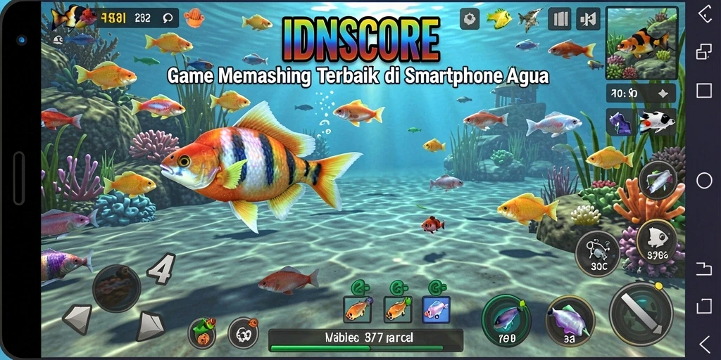 Tangkapan ikan yang spektakuler dalam gameplay IDNSCORE.