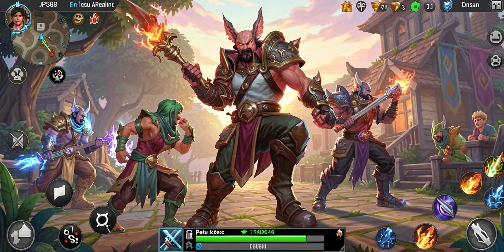 Tampilan gameplay <strong>JPS88</strong> yang menarik dengan aksi pertarungan dinamis.