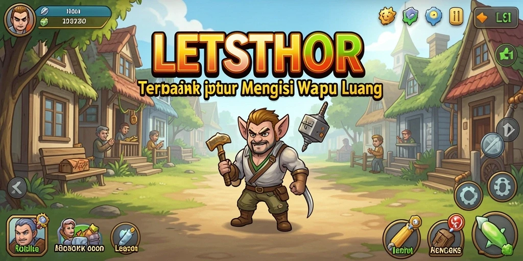 Tampilan gameplay <strong>LETSTHOR</strong> yang menarik dan menawan.