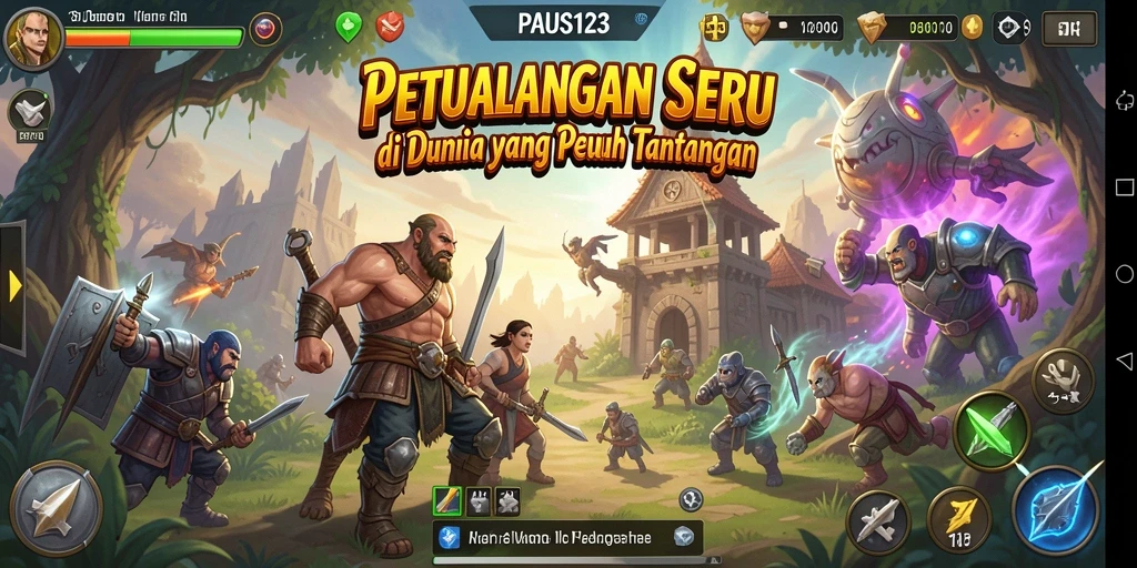 Tampilan screenshot gameplay PAUS123 yang menawan dan seru.