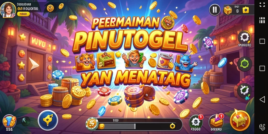 Tampilan gameplay menantang dari PINTUTOGEL yang penuh warna.