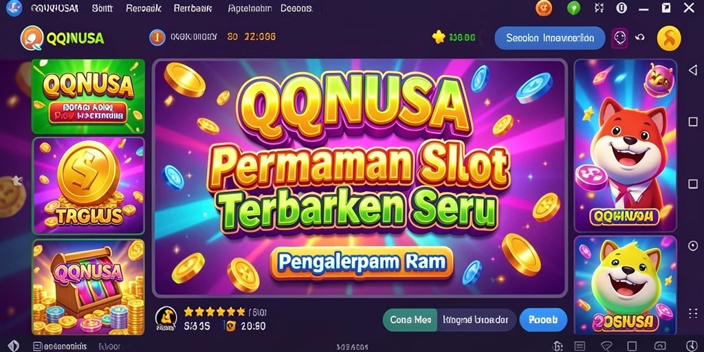 Screenshot gameplay QQNUSA menampilkan keseruan permainan Slot.