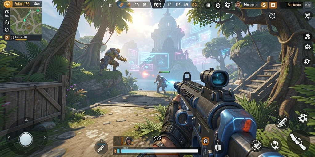 Tampilan utama gameplay <strong>RR33</strong> yang epik dan penuh aksi.