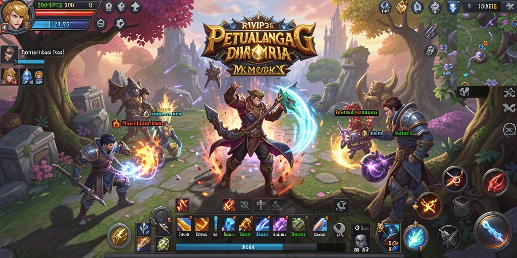 Tampilan gameplay seru dalam petualangan MMORPG RVIP3.