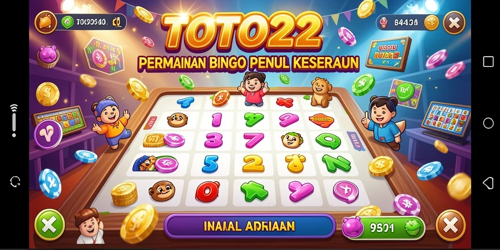 Tampilan gameplay TOTO22 yang menarik dan interaktif dalam permainan Bingo.