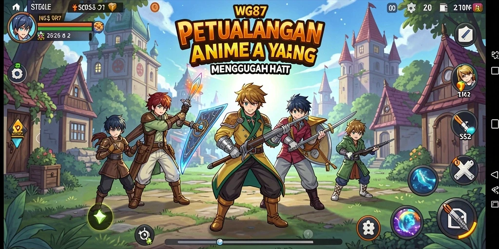 Tampilan gameplay menarik dari WG87 dalam dunia Anime.